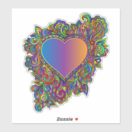 Adesivo Decal do Abstrato Floral Ornamental