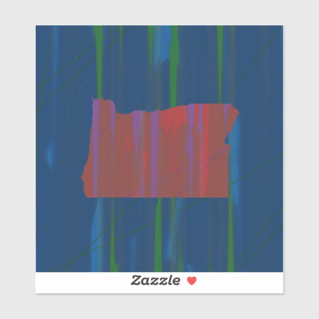 Adesivo Decal do jantar em Oregon (Folha)