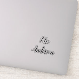 Adesivo Decal do Sticker Personalizado Elegante