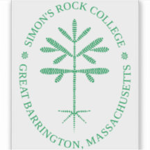 Decal retangular de vinilo verde