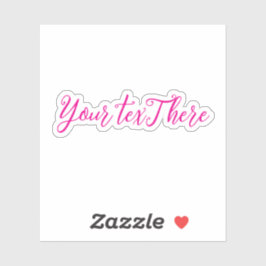 Adesivo Decalais de Vinil de Texto Personalizado - Crie su