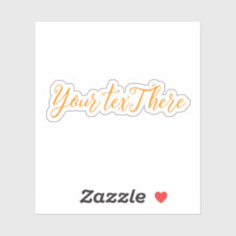 Adesivo Decalais de Vinil de Texto Personalizado - Crie su