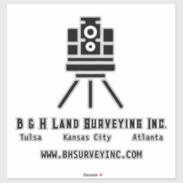 Adesivo Decalal de negócios ou de pesquisa de terra minima