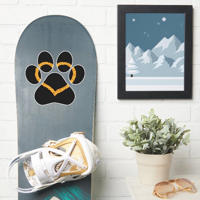 Adesivo Decano Do Carro De Vinilo Com Puppy Love (Prancha de snowboard)