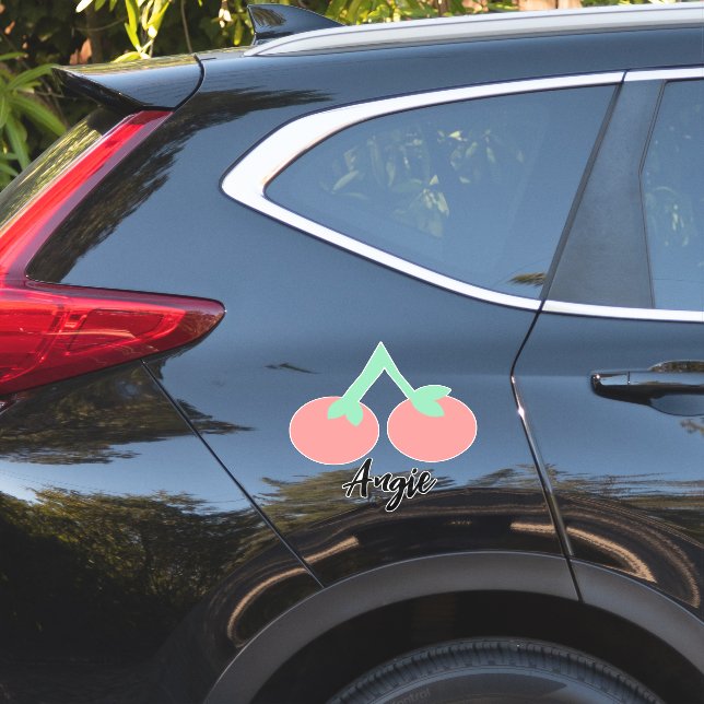 Adesivo Decano Personalizado do Nome da Cherry (Lado do carro)