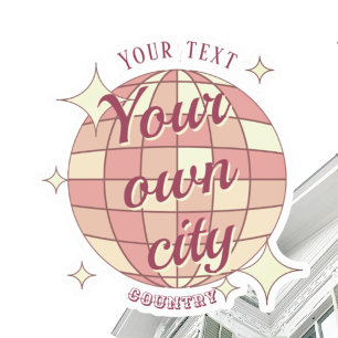 Adesivo Decor de nome favorito da cidade de Sticker home