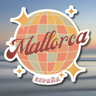 Adesivo decoração da festa de férias da Espanha de Maiorca