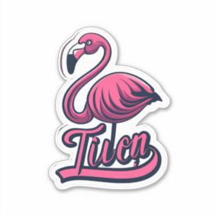 Adesivo Decoração Flamingo Flair com Na moda