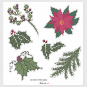 Adesivo Decorações de Natal do estilo felt