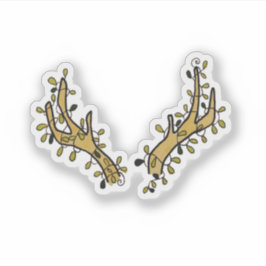 Adesivo Deer Antlers e Ivy