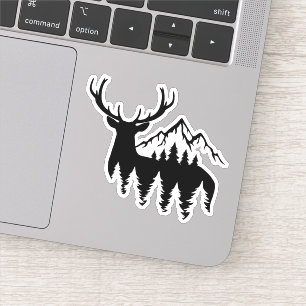 Adesivo Deer Elk Caçando Ao Ar Exterior Morre Vestido
