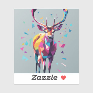 Adesivo Deer pop art