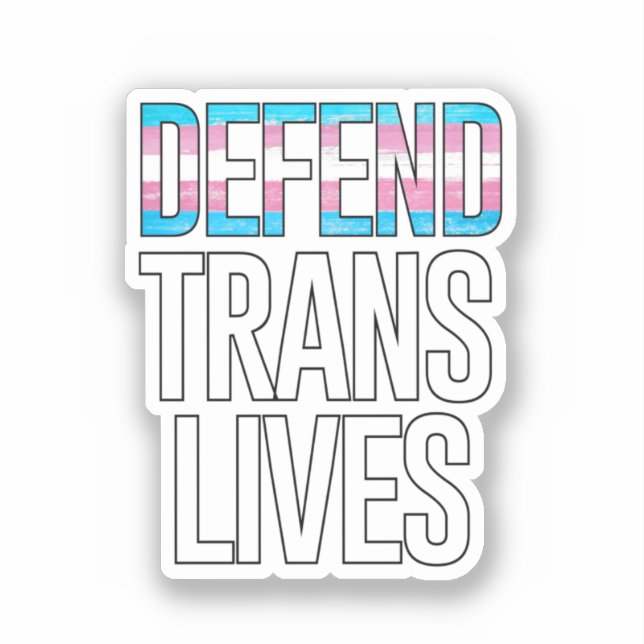 Adesivo Defend Trans Lives (Frente)