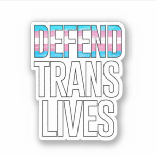 Adesivo Defenda Vidas Trans