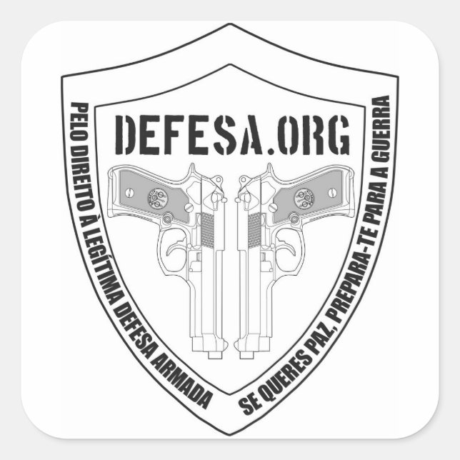 Adesivo DEFESA.ORG Logo (Frente)