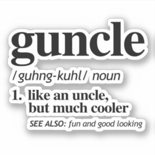 Adesivo Definição de Guncle