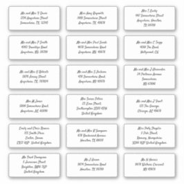 Adesivo Definir 18 Endereço de Nome de Destinatário Indivi