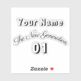 Adesivo "Dein Name" - The New Generation 01 -