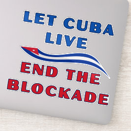 Adesivo Deixe Cuba Viver