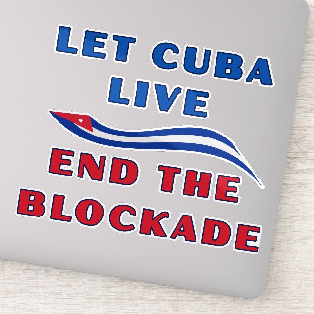 Adesivo Deixe Cuba Viver (Detalhe)