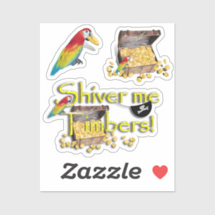 Adesivo DEIXE-ME AS MADEIRAS! Peito Pirata