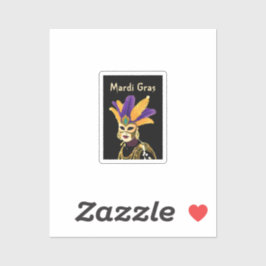 Adesivo "Deixe os bons tempos rolar: Celebração do Mardi G