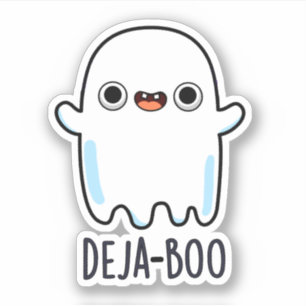 Adesivo Deja Boo Funny Ghost Pun