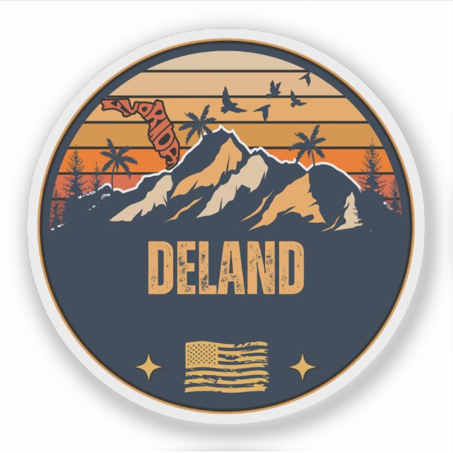 Adesivo DeLand, Florida (Frente)