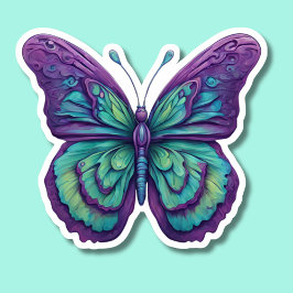 Adesivo Delicar Borboleta Roxa
