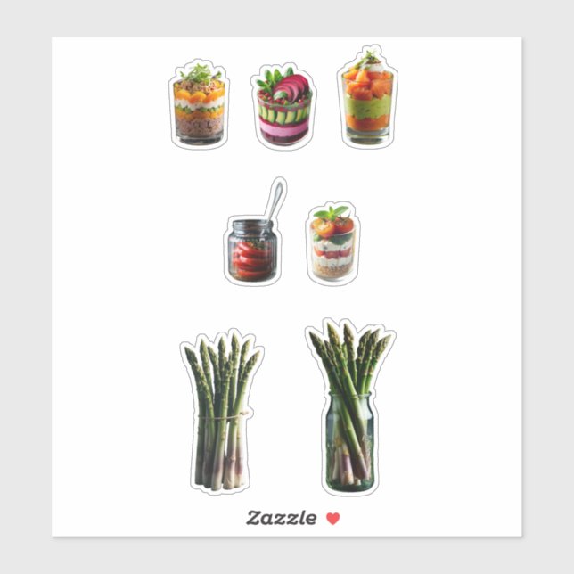 Adesivo delicious vegetables recipes (Folha)