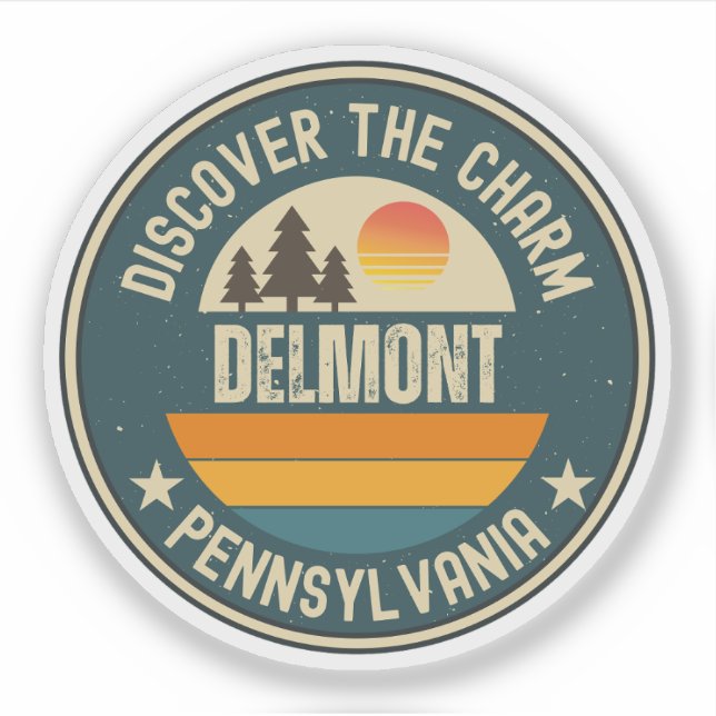 Adesivo Delmont, Pennsylvania (Frente)