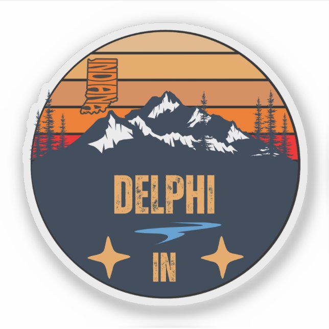 Adesivo Delphi, Indiana (Frente)