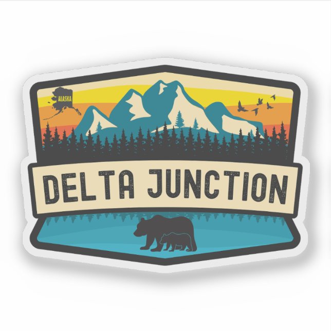 Adesivo Delta Junction, Alasca (Frente)