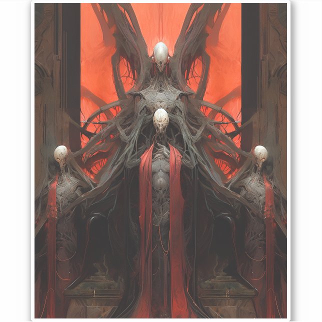 Adesivo Demon cria horror à fantasia escura (Frente)