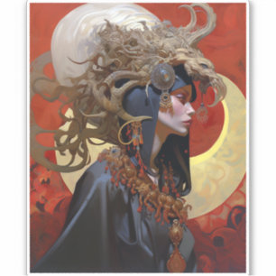 Adesivo Demon Queen Fantasy Art