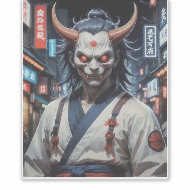 Adesivo Demon Samurai (Frente)