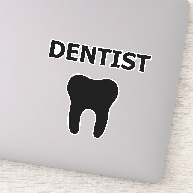 Adesivo Dentista, design de dente (Detalhe)