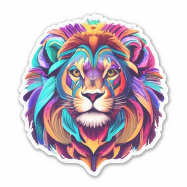 Adesivo Dentro do Sticker Pack com tema Lion Selvagem (Frente)