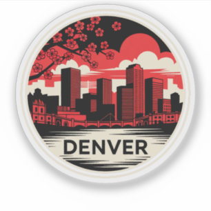 Adesivo Denver City Colorado EUA
