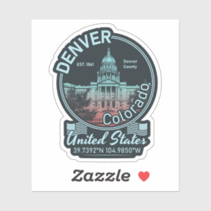 ADESIVO DENVER - COLORADO VINTAGE