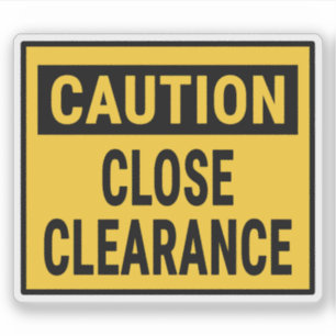 Adesivo Depuração de Fechamento de Precaução