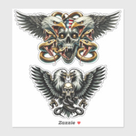 Adesivo Der Adler und Schlangen Gott der Finsternis  Dämon