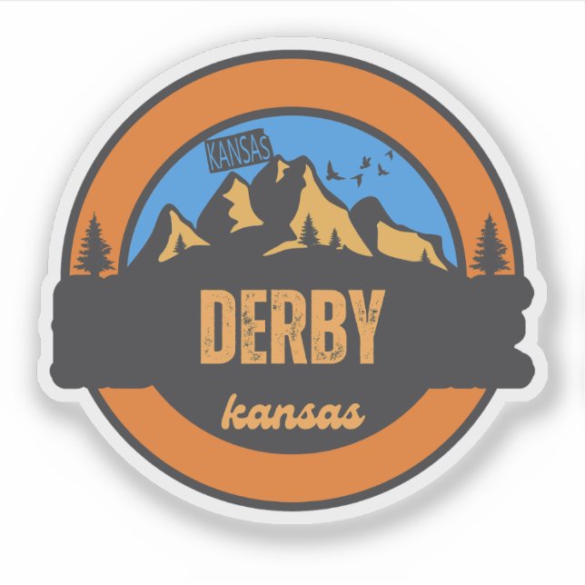 Adesivo Derby, Kansas (Frente)