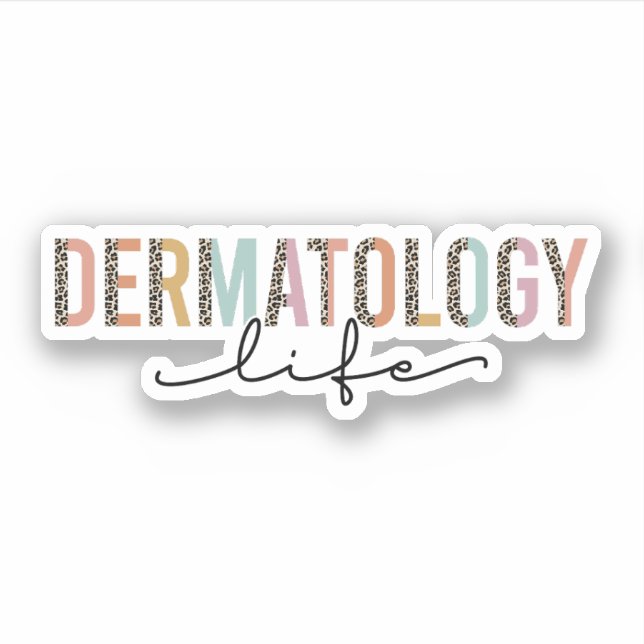 Adesivo Dermatologia Vida, Dermatologista Presente, Dermat (Frente)