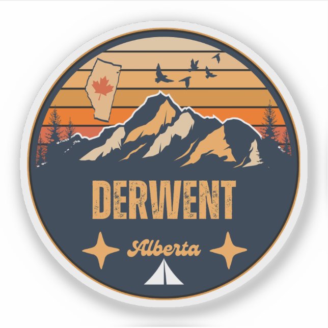 Adesivo Derwent, Alberta (Frente)