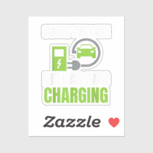 Adesivo Desculpe, estou atrasado. Meu carro estava cobrand