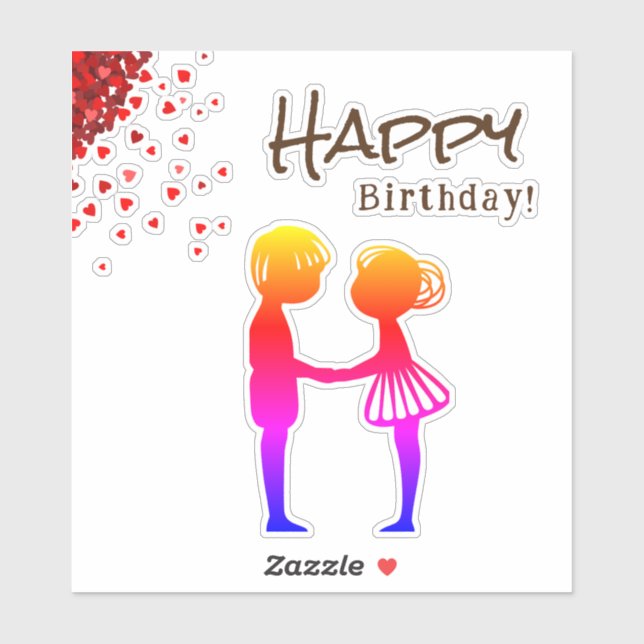 Adesivo Desejo doce coração (Folha)