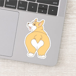 Adesivo Desenho Coração-dado forma engraçado do bumbum 