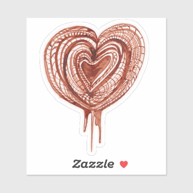 Adesivo Desenho da Bomba Muscular (do coração) (Folha)