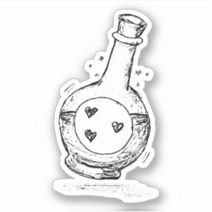 Adesivo Desenho da Poção de Amor
